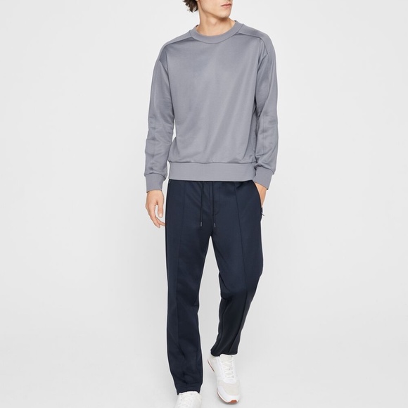 Tech Terry Sweatshirt - New With Tags - NEVER WORN - Mid Grey - Picture 4 of 5